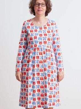 Winter Water Factory Copenhagen dress in Cats and Dogs